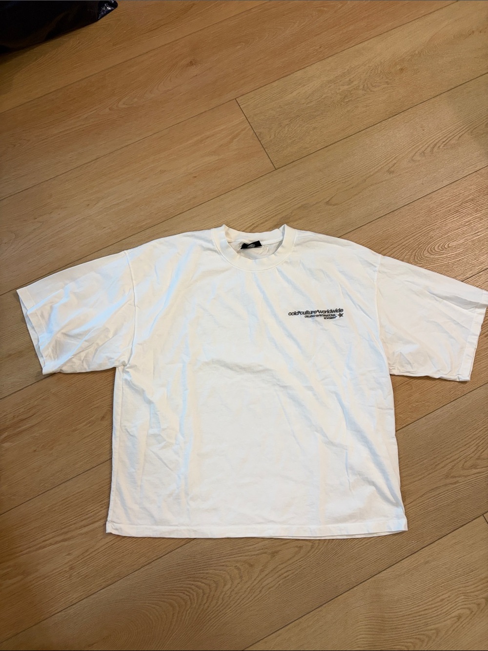 Cold Culture Men's Cream White Graphic Tee - Relaxed Fit